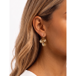 Boucles d'oreilles Anoria - Doré/Ambre