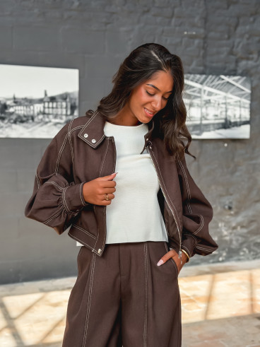 Veste Misaki - Chocolat