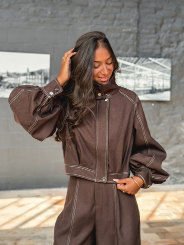 Veste Misaki - Chocolat