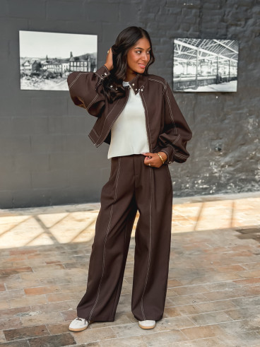 Pantalon Misaki - Chocolat