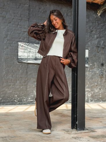 Pantalon Misaki - Chocolat
