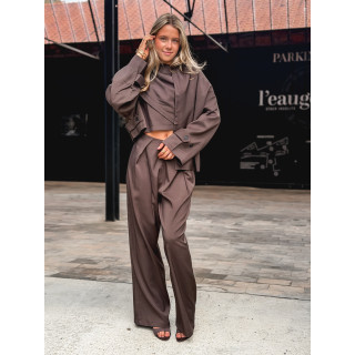Veste cape Imperia - Choco
