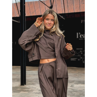 Veste cape Imperia - Choco