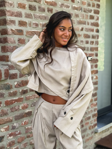 Veste cape Imperia - Beige