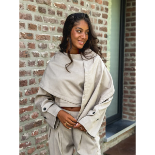 Veste cape Imperia - Beige