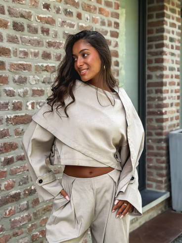 Veste cape Imperia - Beige