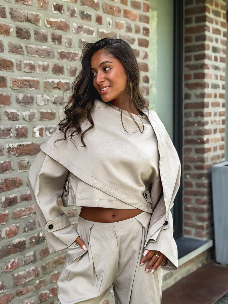 Veste cape Imperia - Beige