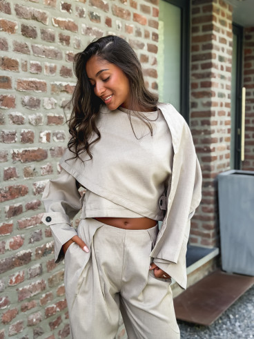 Veste cape Imperia - Beige