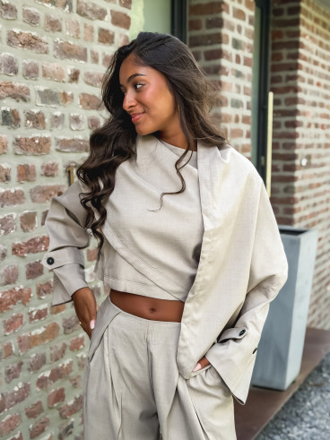 Veste cape Imperia - Beige