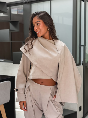 Veste cape Imperia - Beige