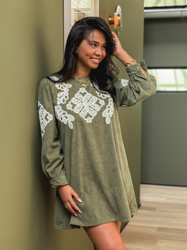 Robe Orphélie - Kaki
