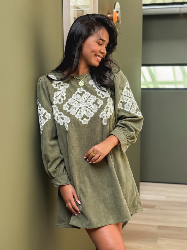 Robe Orphélie - Kaki