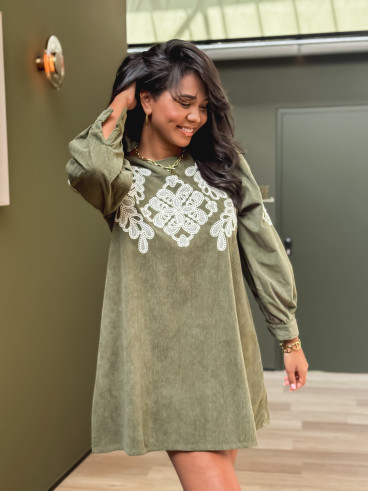 Robe Orphélie - Kaki