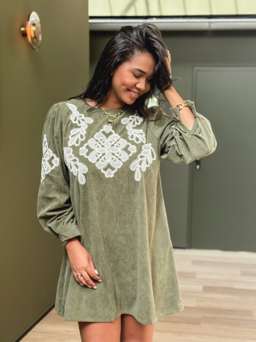 Robe Orphélie - Kaki