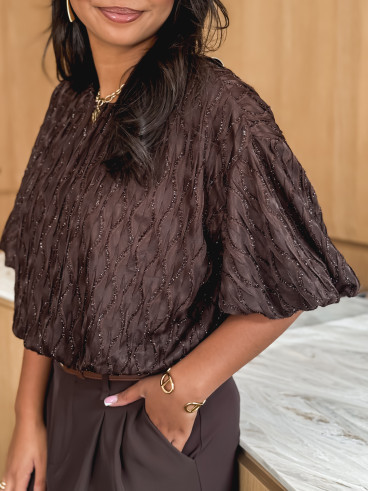 Blouse Apolline - Chocolat