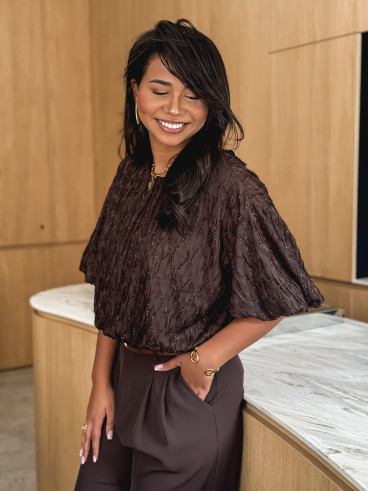 Blouse Apolline - Chocolat