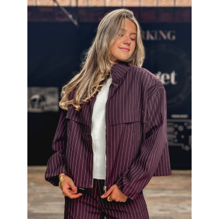 Veste lignée Calanthe - Prune