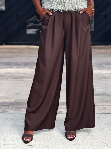Pantalon Maëline - Chocolat