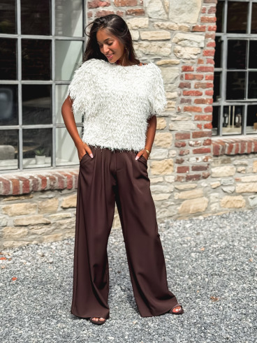 Pantalon Maëline - Chocolat Pantalon Maëline - Chocolat