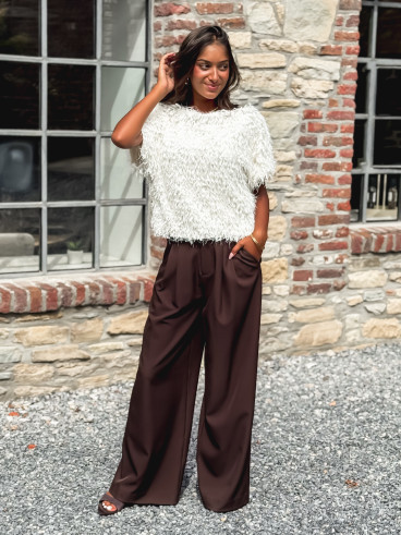 Pantalon Maëline - Chocolat Pantalon Maëline - Chocolat