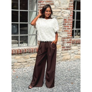 Pantalon Maëline - Chocolat