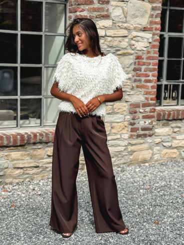 Pantalon Maëline - Chocolat Pantalon Maëline - Chocolat