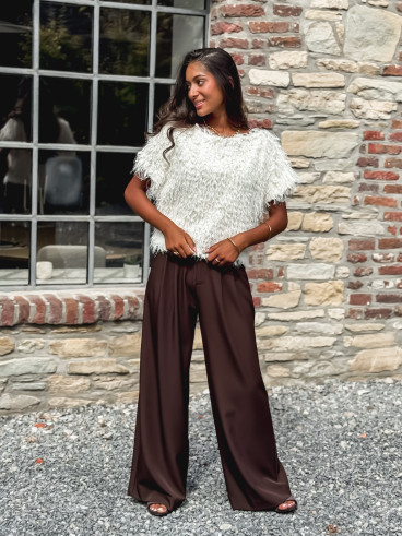 Pantalon Maëline - Chocolat Pantalon Maëline - Chocolat