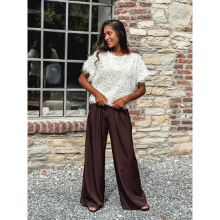 Pantalon Maëline - Chocolat
