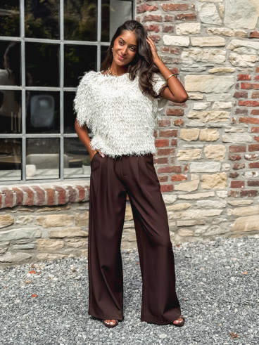 Pantalon Maëline - Chocolat Pantalon Maëline - Chocolat