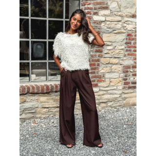 Pantalon Maëline - Chocolat