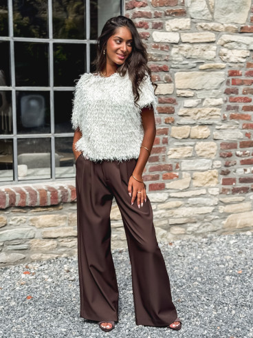 Pantalon Maëline - Chocolat Pantalon Maëline - Chocolat