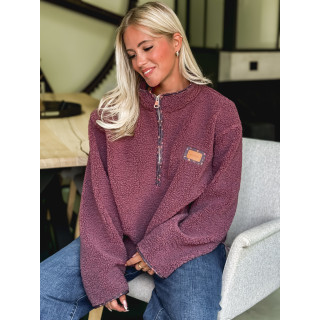 Pull en teddy Avia - Prune