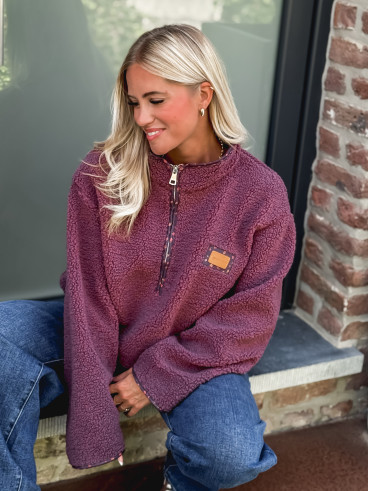 Pull en teddy Avia - Prune Pull en teddy Avia - Prune