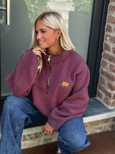 Pull en teddy Avia - Prune Pull en teddy Avia - Prune