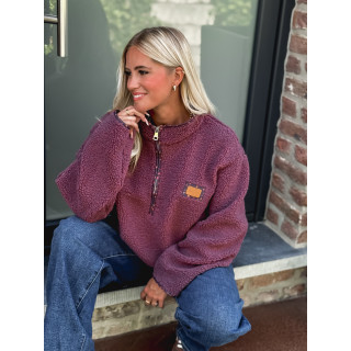 Pull en teddy Avia - Prune
