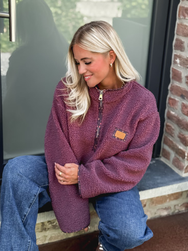 Pull en teddy Avia - Prune