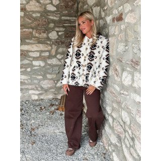 Veste en teddy Cassidy - Ecru