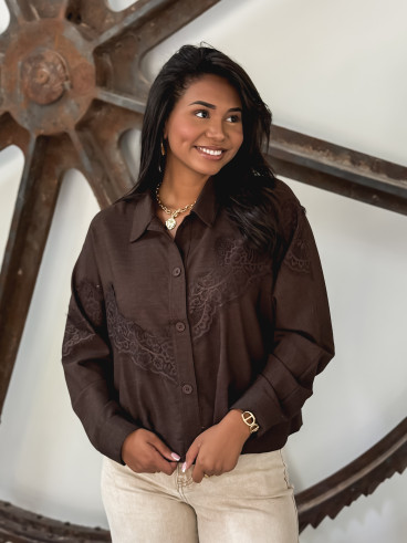 Chemise Ania - Chocolat Chemise Ania - Chocolat
