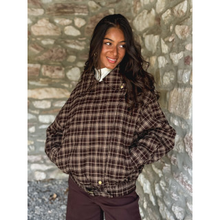 Veste à carreaux Dalva - Chocolat