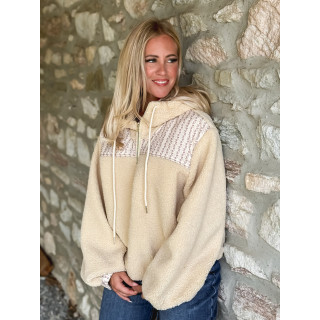 Pull en teddy Annelise - Beige