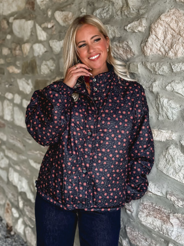 Veste réversible Sihanna - Bleu marine Veste réversible Sihanna - Bleu marine