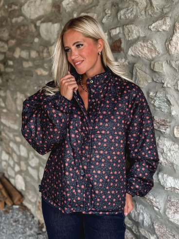 Veste réversible Sihanna - Bleu marine Veste réversible Sihanna - Bleu marine