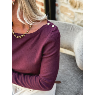 Pull Edmée - Bordeaux
