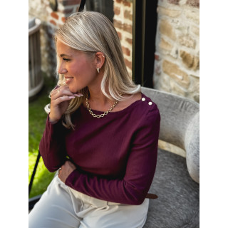 Pull Edmée - Bordeaux