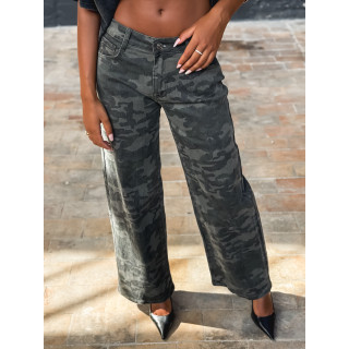 Jeans militaire Cathia - Kaki