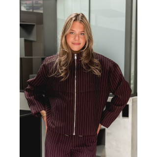 Veste lignée Calanthe - Prune