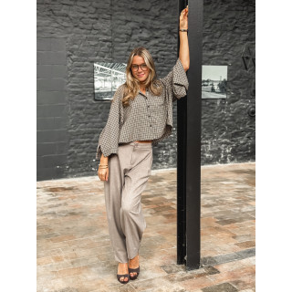 Chemise à carreaux Elinor - Chocolat
