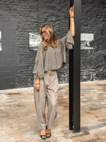 Chemise à carreaux Elinor - Chocolat