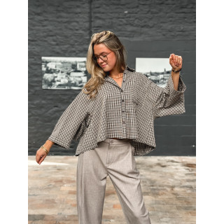 Chemise à carreaux Elinor - Chocolat