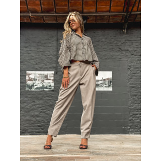 Chemise à carreaux Elinor - Chocolat